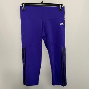 Adidas Capri Leggings Purple